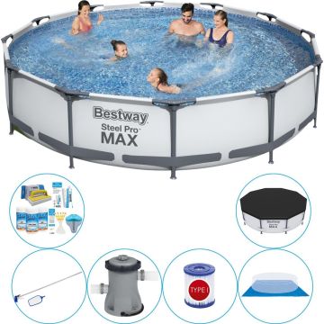 Steel Pro MAX Rond 366x76 cm - Zwembad Pakket