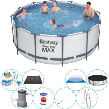 Steel Pro MAX Rond 366x122 cm - Zwembad Set