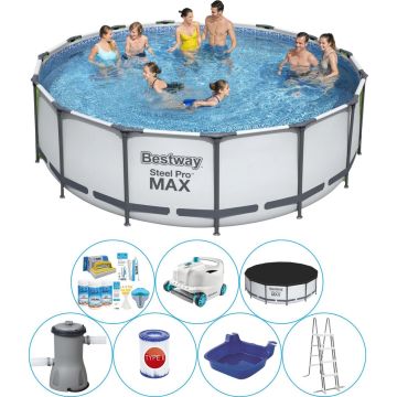 Steel Pro MAX Rond 457x122 cm - Zwembad Combinatie Pakket