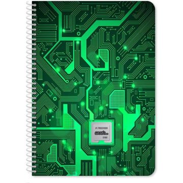 Must Notitieboek #1 Processor 25 X 17 Cm Groen 120 Pagina's