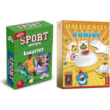Spellenbundel - 2 Stuks - Kwartet Sport Weetjes &amp; Halli Galli Junior