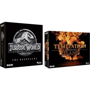 Spellenbundel - 2 Stuks - Jurassic World the boardgame &amp; Temptation Island