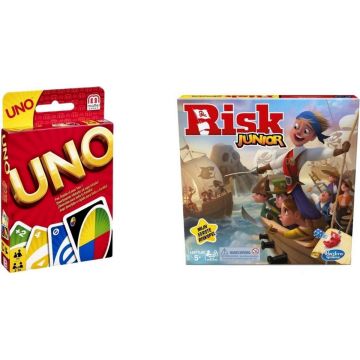Spellenbundel - 2 Stuks - Uno &amp; Risk Junior