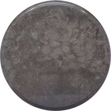 Decoways - Tafelblad ø40x2,5 cm marmer zwart