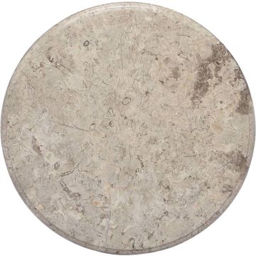 Decoways - Tafelblad ø50x2,5 cm marmer grijs