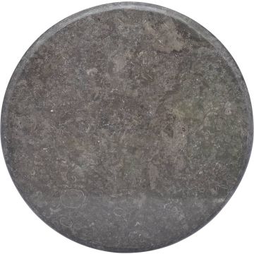 Decoways - Tafelblad ø60x2,5 cm marmer zwart
