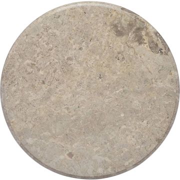 Decoways - Tafelblad ø60x2,5 cm marmer grijs