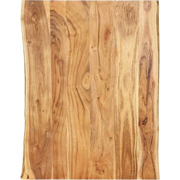 Decoways - Tafelblad 80x(50-60)x2,5 cm massief acaciahout