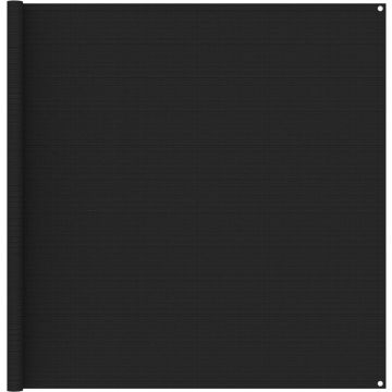 Decoways - Tenttapijt 200x400 cm zwart