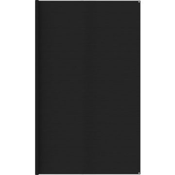 Decoways - Tenttapijt 400x500 cm zwart