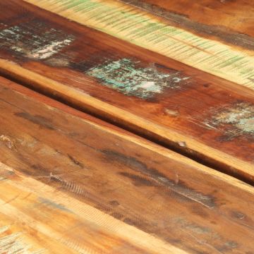 Decoways - Salontafel 142x90x42 cm massief gerecycled hout