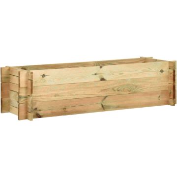 Decoways - Plantenbak 120 cm geïmpregneerd grenenhout