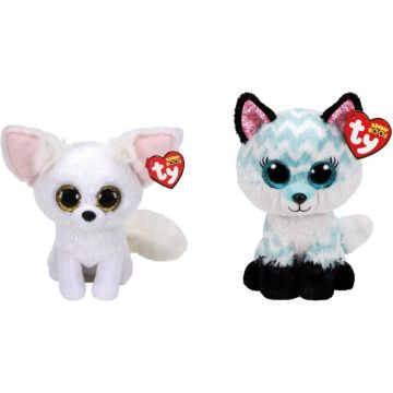 Ty - Knuffel - Beanie Boo's - Phoenix Fox &amp; Atlas Fox