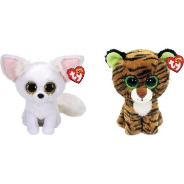 Ty - Knuffel - Beanie Boo's - Phoenix Fox &amp; Tiggy Tiger