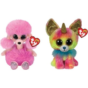 Ty - Knuffel - Beanie Boo's - Yips Chihuahua &amp; Camilla Poodle