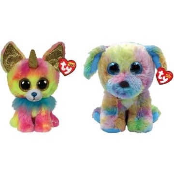 Ty - Knuffel - Beanie Boo's - Yips Chihuahua &amp; Max Dog