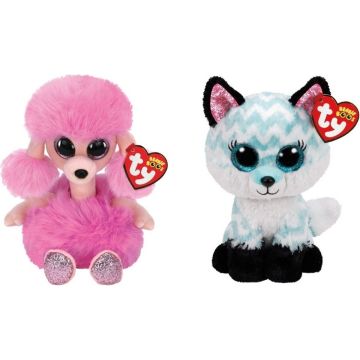 Ty - Knuffel - Beanie Boo's - Camilla Poodle &amp; Atlas Fox