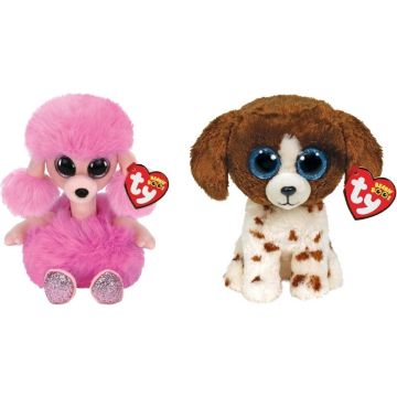 Ty - Knuffel - Beanie Boo's - Camilla Poodle &amp; Muddles Dog