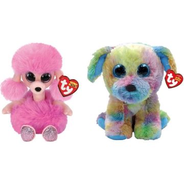 Ty - Knuffel - Beanie Boo's - Camilla Poodle &amp; Max Dog