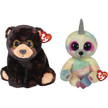 Ty - Knuffel - Beanie Buddy - Kodi Bear &amp; Cooper Sloth