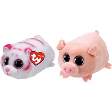Ty - Knuffel - Teeny Ty's - Tabor Tiger &amp; Curly Pig