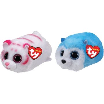 Ty - Knuffel - Teeny Ty's - Tabor Tiger &amp; Slush Husky