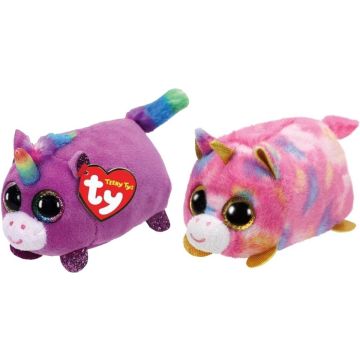 Ty - Knuffel - Teeny Ty's - Rosette Unicorn &amp; Star Unicorn