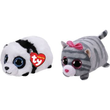 Ty - Knuffel - Teeny Ty's - Bamboo Panda &amp; Cassie Mouse