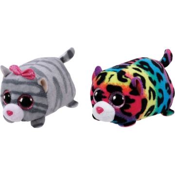 Ty - Knuffel - Teeny Ty's - Cassie Mouse &amp; Jelly Leopard