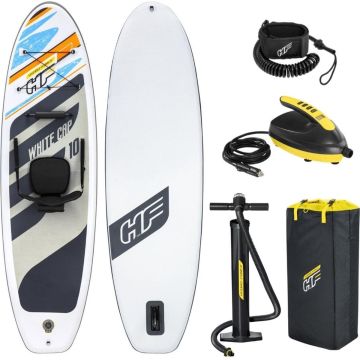 Bestway Sup Board - Hydro Force - White Cap Convertible Set en SUP Elektrische Luchtpomp 12V