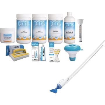 WAYS - Zwembad Onderhoud - Pakket Small Deluxe &amp; Zwembad stofzuiger AquaCrawl