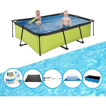 EXIT Zwembad Lime - Frame Pool 220x150x60 cm - Zwembad Combi Deal