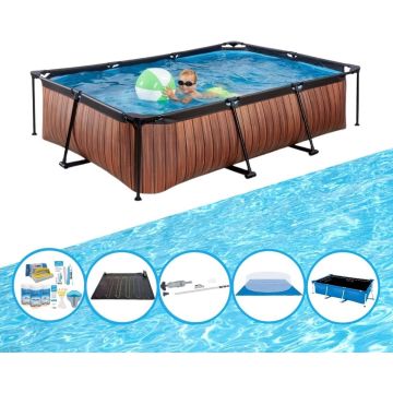 EXIT Zwembad Timber Style - Frame Pool 300x200x65 cm - Zwembad Combi Deal