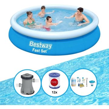 Bestway Zwembad Fast Set 366x76 cm - Zwembad Bundel