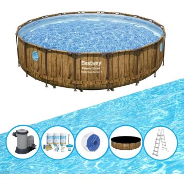 Bestway Zwembad Power Steel Swim Vista - Zwembadpakket - 488x122 cm