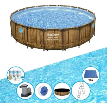 Bestway Zwembad Power Steel Swim Vista - Inclusief accessoires - 549x122 cm