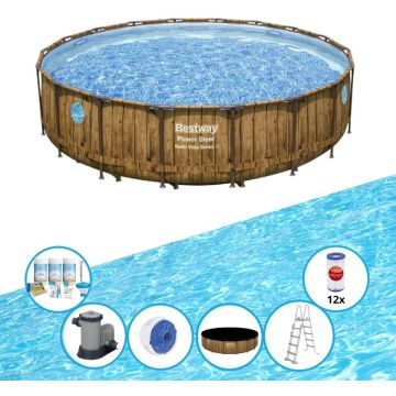 Bestway Zwembad Power Steel Swim Vista - Zwembad Bundel - 549x122 cm