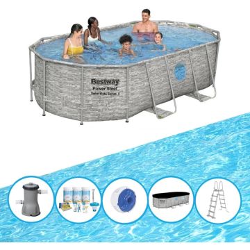 Bestway Zwembad Power Steel Swim Vista - Zwembadpakket - 427x250x100 cm