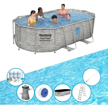 Bestway Zwembad Power Steel Swim Vista - Zwembadset - 427x250x100 cm