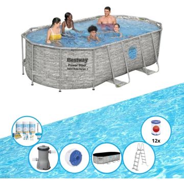 Bestway Zwembad Power Steel Swim Vista - Zwembad Bundel - 427x250x100 cm