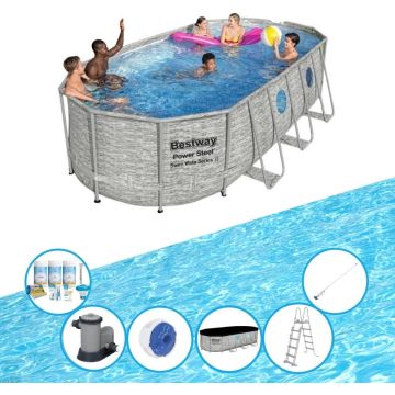 Bestway Zwembad Power Steel Swim Vista - Zwembadset - 549x274x122 cm