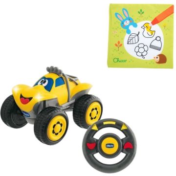 Chicco bundel - Billy BigWheels - Bestuurbare Speelgoedauto - Geel &amp; Babyboekje - Kleuren met water - Seizoenen