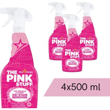 The Pink Stuff - Vlekverwijderaar Spray - 4 x 500 ml - Voordeelverpakking