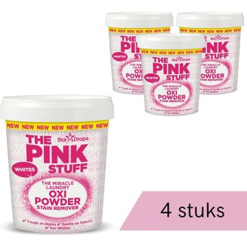 The Pink Stuff - Vlekverwijderaar voor witte was - 4 x 1.2 kg - Voordeelverpakking