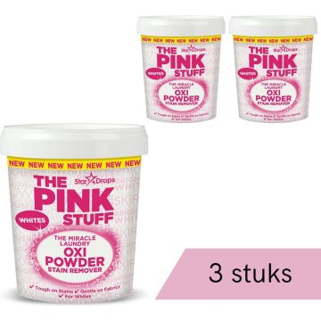 The Pink Stuff - Vlekverwijderaar voor witte was - 3 x 1.2 kg - Voordeelverpakking