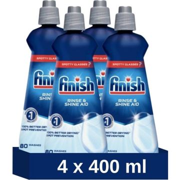 Finish Glansspoelmiddel - 400 ml - 4 stuks - Voordeelverpakking