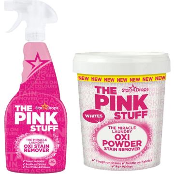 Combinatieset: The Pink Stuff - Vlekverwijderaar Spray + Vlekverwijderaar voor witte was