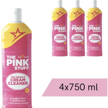 The Pink Stuff - Schuurmiddel - 4 x 750 ml - Voordeelverpakking