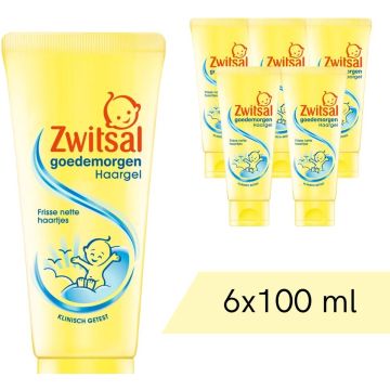 Voordeelverpakking: 6x Zwitsal Haargel - Goedemorgen - 100 ml