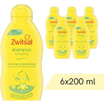 Voordeelverpakking: 6x Zwitsal Shampoo - Anti-Prik - 200 ml